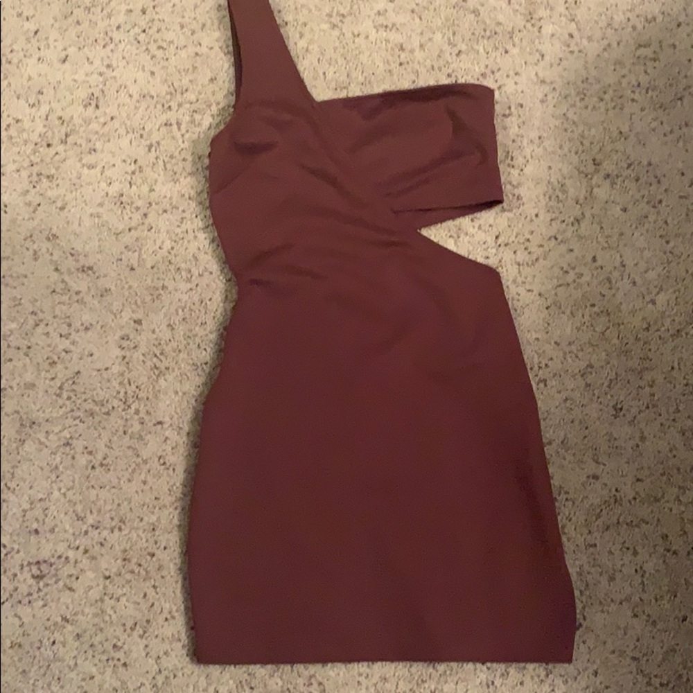 One shoulder, bodycon dress